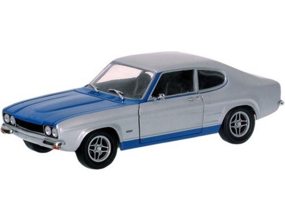 Minichamps 150089072 FORD CAPRI RS 1970 Silver/blu 1:18 Modellino