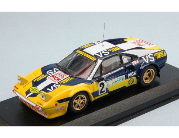 Best Model BT9615 FERRARI 308 GTB N.2 RALLY VALLI PIACENTINE 1980 NICO/BARBAN 1:43 Modellino