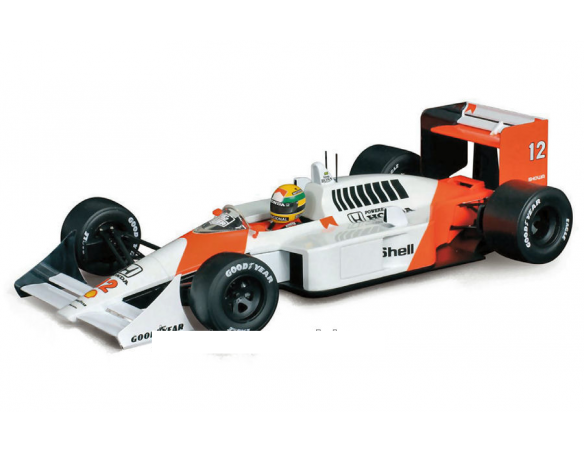 PremiumX SEN18002 MC LAREN MP4/4 A.SENNA 1988 N.12 WINNER JAPAN GP WORLD CH.W/DECALS 1:18 Modellino