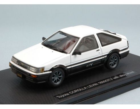 Ebbro EB45184 TOYOTA COROLLA LEVIN 1600 GTV 1983 WHITE 1:43 Modellino