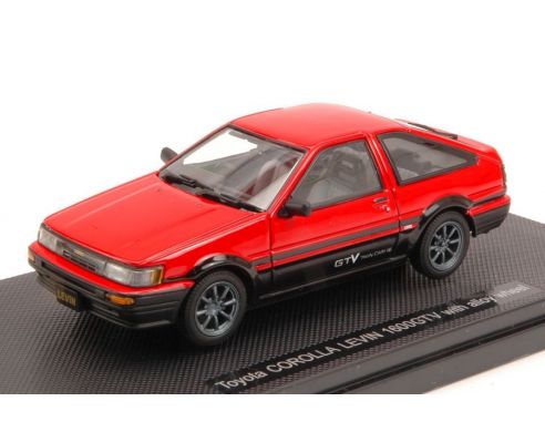 Ebbro EB45185 TOYOTA COROLLA LEVIN 1600 GTV 1983 RED 1:43 Modellino