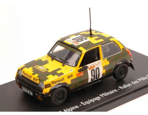 Eligor ELI101132 RENAULT 5 ALPINE N.90 RALLYE DES MILLE PISTES 1978 A.SIGUET-P.GALY 1:43 Modellino