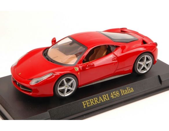 EDITORIA SPC211974 FERRARI 458 ITALIA 2009 RED BLISTER (SENZA CUPOLA) 1:43 Modellino