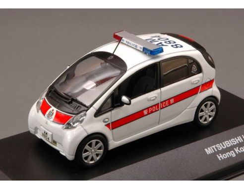 J-Collection JC099 MITSUBISHI i-MIEV 2010 HONG KONG POLICE CAR 1:43 Modellino