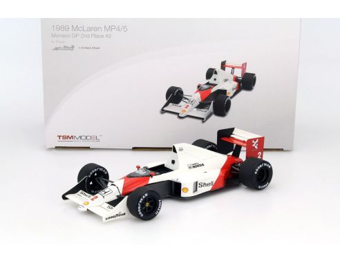 True Scale Miniatures TSM141821 MC LAREN MP4/5 A.PROST 1989 N.2 2nd MONACO GP 1:18 Modellino