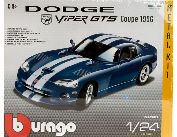 Bburago BU25023 DODGE VIPER GTS COUPE' 1996 KIT 1:24 Modellino