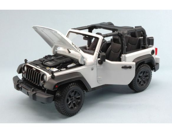 Maisto MI31610W JEEP WRANGLER OPEN TOP 2014 WHITE 1:18 Modellino