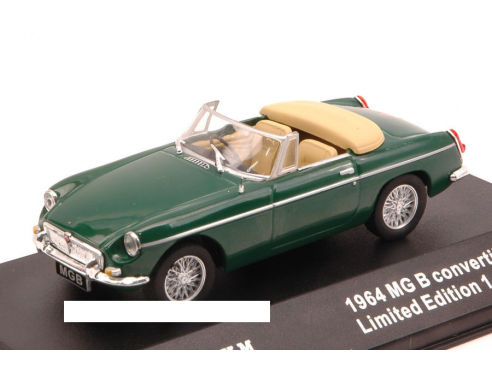 Triple 9 T9-10002 MG B CONVERTIBLE 1964 GREEN 1:43 Modellino