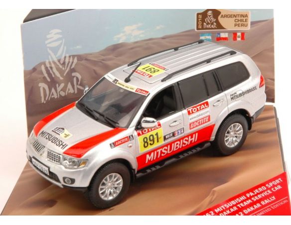 Vitesse VE43462 MITSUBISHI PAJERO SPORT N.891 DAKAR TEAM SERVICE 2012 1:43 Modellino