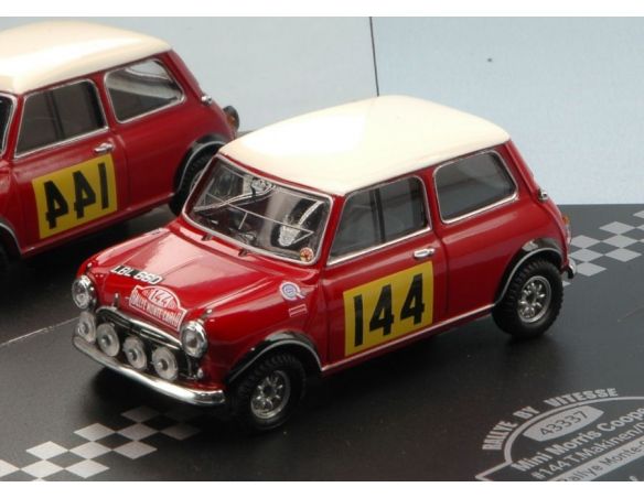 Vitesse VE43337 MINI MORRIS N.144 41th MONTE CARLO 1967 T.MAKINEN-P.EASTER 1:43 Modellino