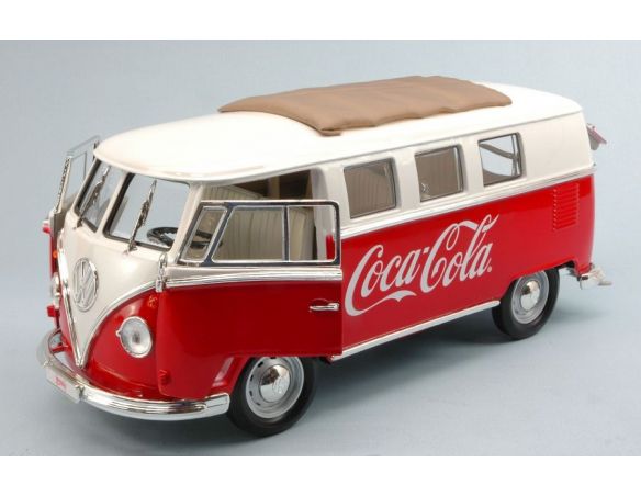 Motorcity Classics MCC397471 VW MINIBUS T1 1962 COCA COLA 1:18 Modellino
