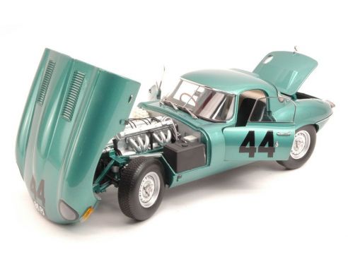 Paragon Models PAR98331 JAGUAR E TYPE LIGHTWEIGHT N.44 2nd SILVERSTONE 1963 ROY SALVADORI 1:18 Modellino