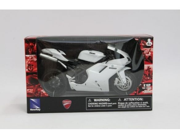 New Ray NY57143 DUCATI 1198 WHITE SCALA 1:12 Modellino