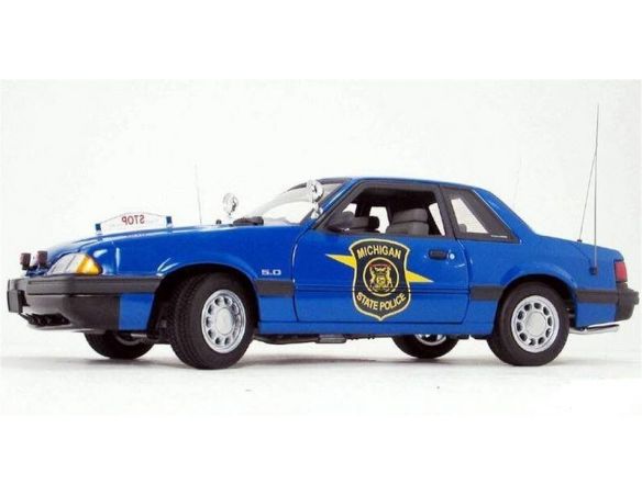 GMP Models 9064 Ford Mustang Special Service 1992 Michigan State Police 1:18