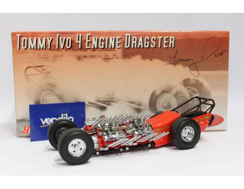 GMP Models 1800809 Dragster Tommy Ivo 4 Engine 1:24 Difettoso Modellino