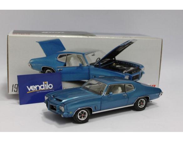 GMP Models 2401203 Pontiac GTO 455 1972 Blu 1:24 Modellino