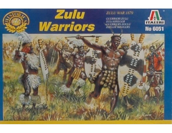 Italeri IT6051 ZULU WAR ZULU WARRIORS KIT 1:72 Modellino