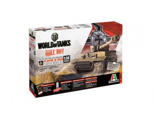 Italeri IT56501 WORLD OF TANKS PZ.KPFW VI TIGER KIT 1:56 Modellino