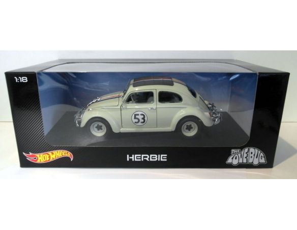 Hot Wheels HWBLY59 VW BEETLE HERBIE THE LOVE BUG 1:18 Modellino