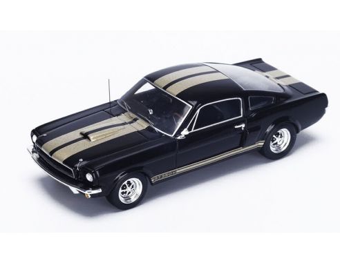 Spark Model S2637 MUSTANG SHELBY G.T.350 HERTZ 1966 BLACK W/GOLD STRIPES 1:43 Modellino
