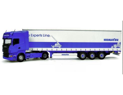 Universal Hobbies UH5608 SCANIA R580 + REMORQUE/TRAILER KOMATSU 1:50 Modellino