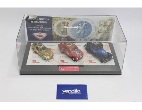 Bialbero ASC/208 San Cristoforo A1750 + P3 + Giulietta Cofanetto 1:43 Modellino