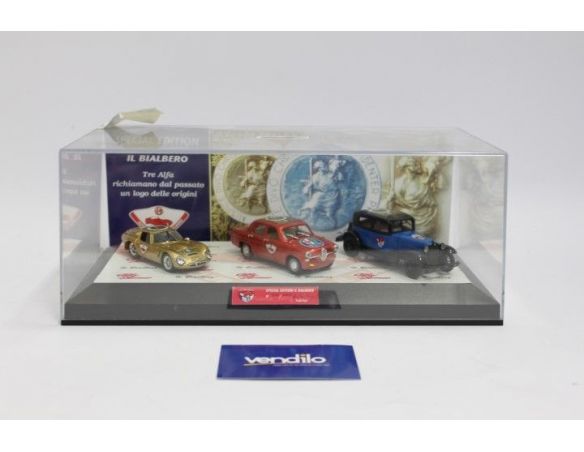 Bialbero ASC/208 San Cristoforo A1750 + P3 + Giulietta Cofanetto 1:43 Modellino