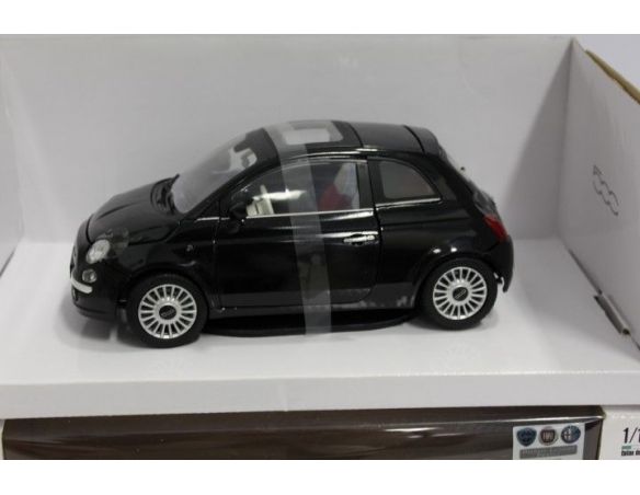 Mondo Motors MM50097 FIAT  500 NERA BLACK 1/18 Auto Stradali
