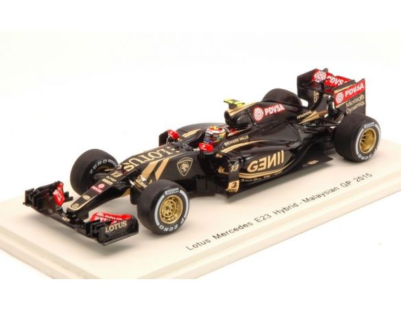 Spark Model S4607 LOTUS E23 P.MALDONADO 2015 N.13 RETIRED MALAYSIAN GP 1:43 Modellino