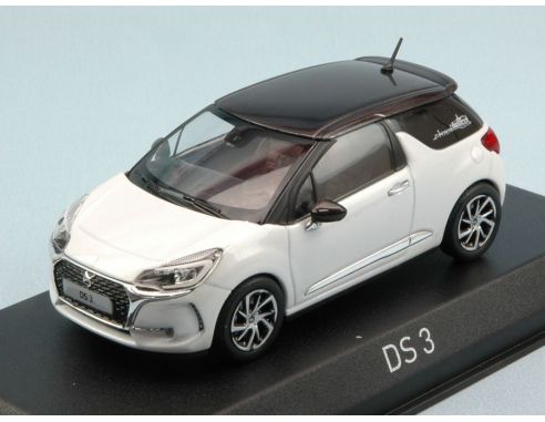 Norev NV155260 CITROEN DS 3 2016 PEARL WHITE W/BLACK ROOF 1:43 Modellino