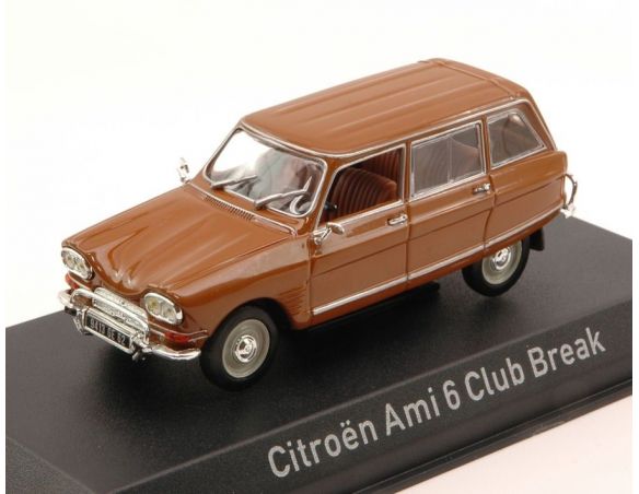 Norev NV153520 CITROEN AMI 6 CLUB BREAK 1968 BROWN 1:43 Modellino