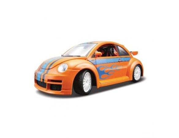 Burago Volkswagen New Beetle Cup Orange Arancione 1:18 Die Cast Modellino