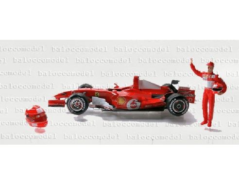 Hot Wheels J2996 FERRARI M.SCHUMACHER INTERL.'06 1:18 Modellino Scatola rovinata