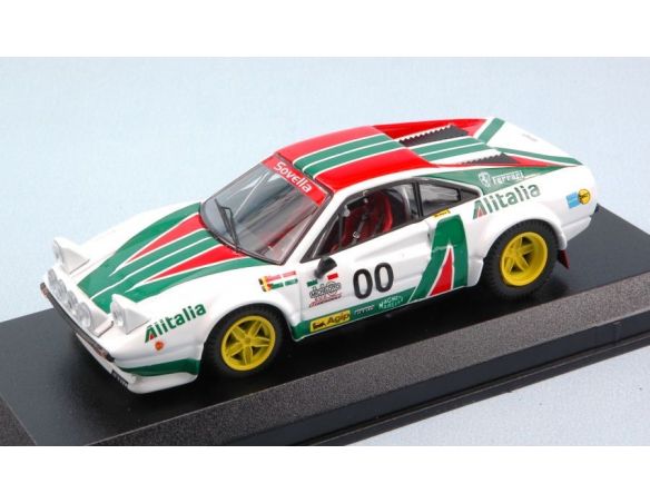 Best Model BT9616 FERRARI 308 GR.4 ALITALIA N.00 TEAM MAKELA AUTO TUNING 1:43 Modellino