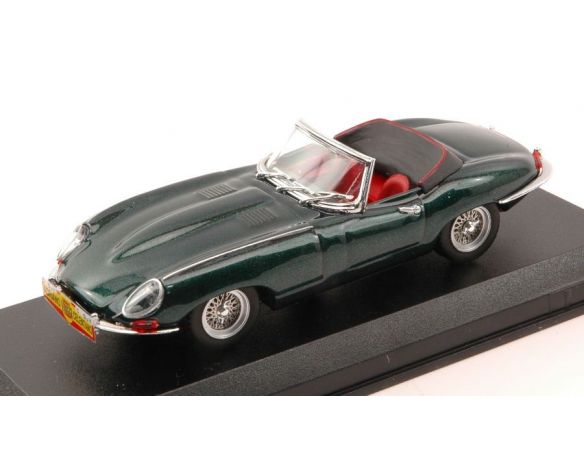 Best Model BT9618 JAGUAR E SPYDER CANTAGIRO 1962 ADRIANO CELENTANO GREEN MET.1:43 Modellino