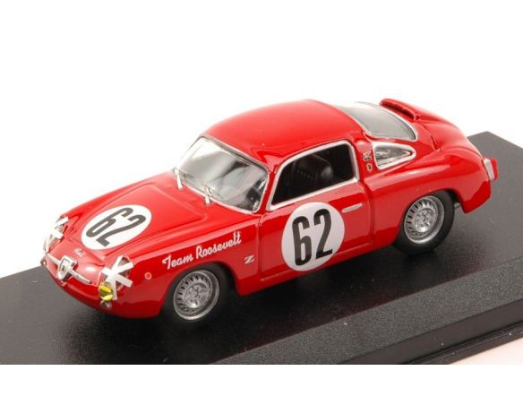 Best Model BT9617 FIAT 750 ABARTH N.62 29th (2nd CLASS) 12 H SEBRING 1959 CUSSINI-CATTINI Modellino