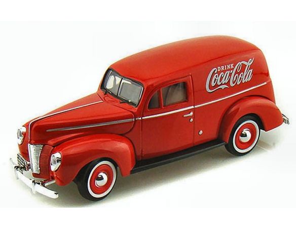 Motorcity Classics MCC365913 FORD SEDAN COCA COLA DELIVERY 1940 RED 1:24 Modellino