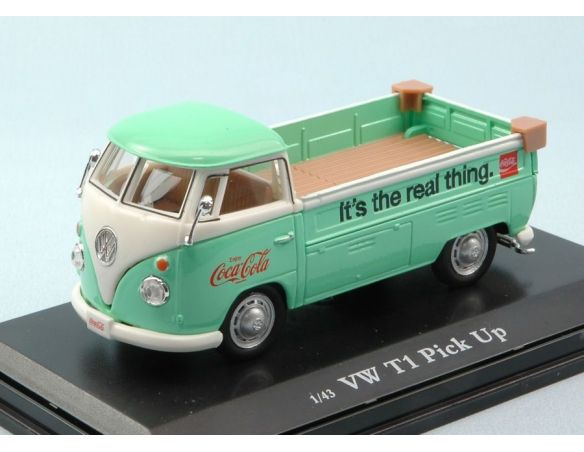 Motorcity Classics MCC445738 VW T1 PICK UP 1962 GREEN/WHITE COCA COLA 1:43 Modellino