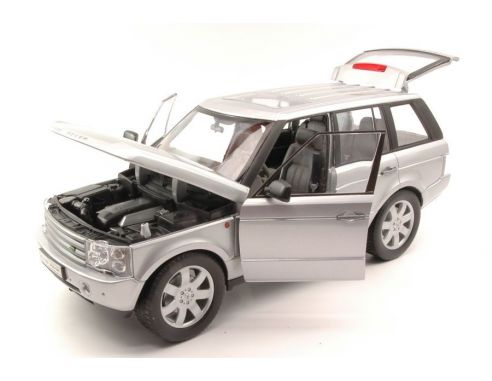 Welly WE2536 RANGE ROVER 2003 SILVER 1:18 Modellino