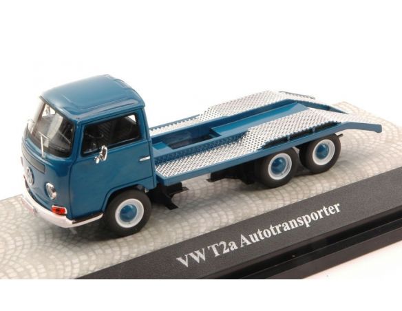 Premium Classixx PREM18410 VW T2a CAR TRANSPORT BLUE 1:43 Modellino