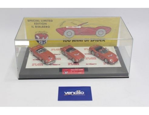 Club Bialbero 100/245 SPYDER 3 PEZZI 100 ANNI COFANETTO 1:43 Modellino