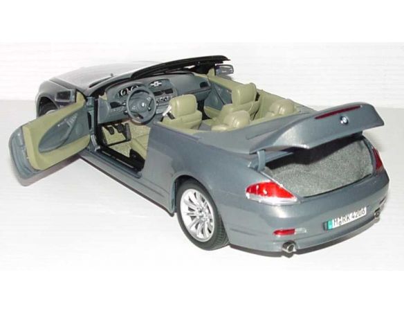 Kyosho BMW SERIE 6 CABRIO E64 2004 - 2010 GREY 1:18 Modellino