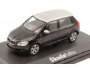 Abrex AB008DW SKODA FABIA II 2007 BLACK MAGIC W/SILVER ROOF 1:43 Modellino