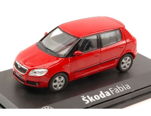 Abrex AB008B SKODA FABIA II 2007 RED CORRIDA 1:43 Modellino