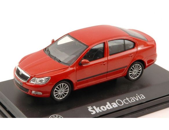 Abrex AB012JA SKODA OCTAVIA (FACELIFT 2008) TANGERINE ORANGE METALLIC 1:43 Modellino