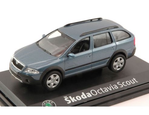 Abrex AB011CE SKODA OCTAVIA COMBI SCOUT 2004 SATIN GREY METALLIC 1:43 Modellino