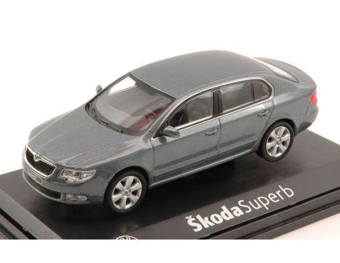Abrex AB010CJ SKODA SUPERB II 2008 STEEL GREY METALLIC 1:43 Modellino