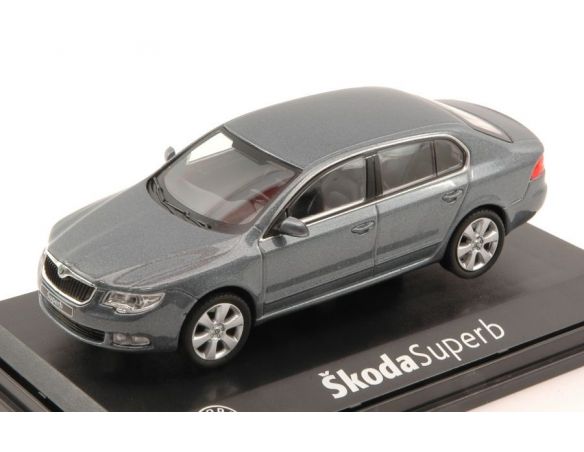Abrex AB010CJ SKODA SUPERB II 2008 STEEL GREY METALLIC 1:43 Modellino