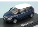 Abrex AB008KCW SKODA FABIA II 2007 STORM BLUE MET.W/WHITE ROOF 1:43 Modellino