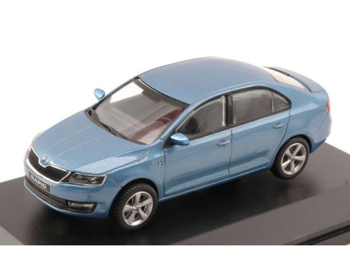 Abrex AB022KM SKODA RAPID 2012 DENIM BLUE METALLIC 1:43 Modellino